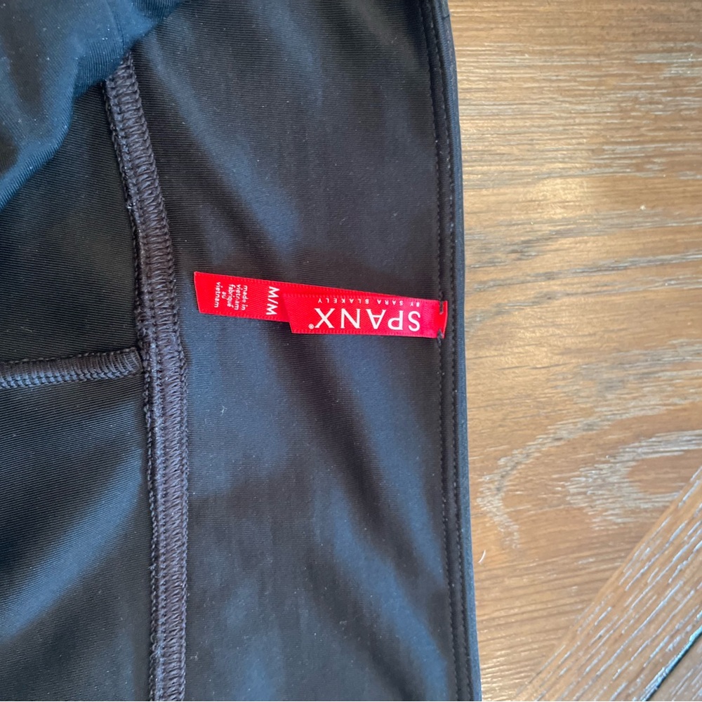 Spanx Faux leather leggings.